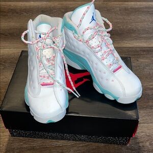 Jordan Kids Sneakers - White, Pink, Teal